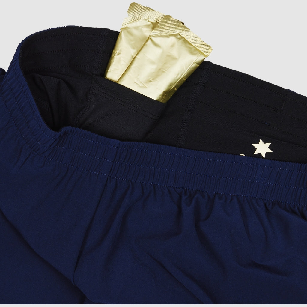 SAYSKY 2 in 1 Pace Shorts 5" Navy