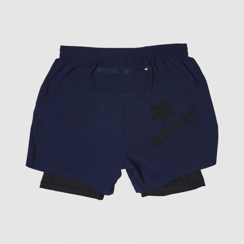 SAYSKY 2 in 1 Pace Shorts 5" Navy