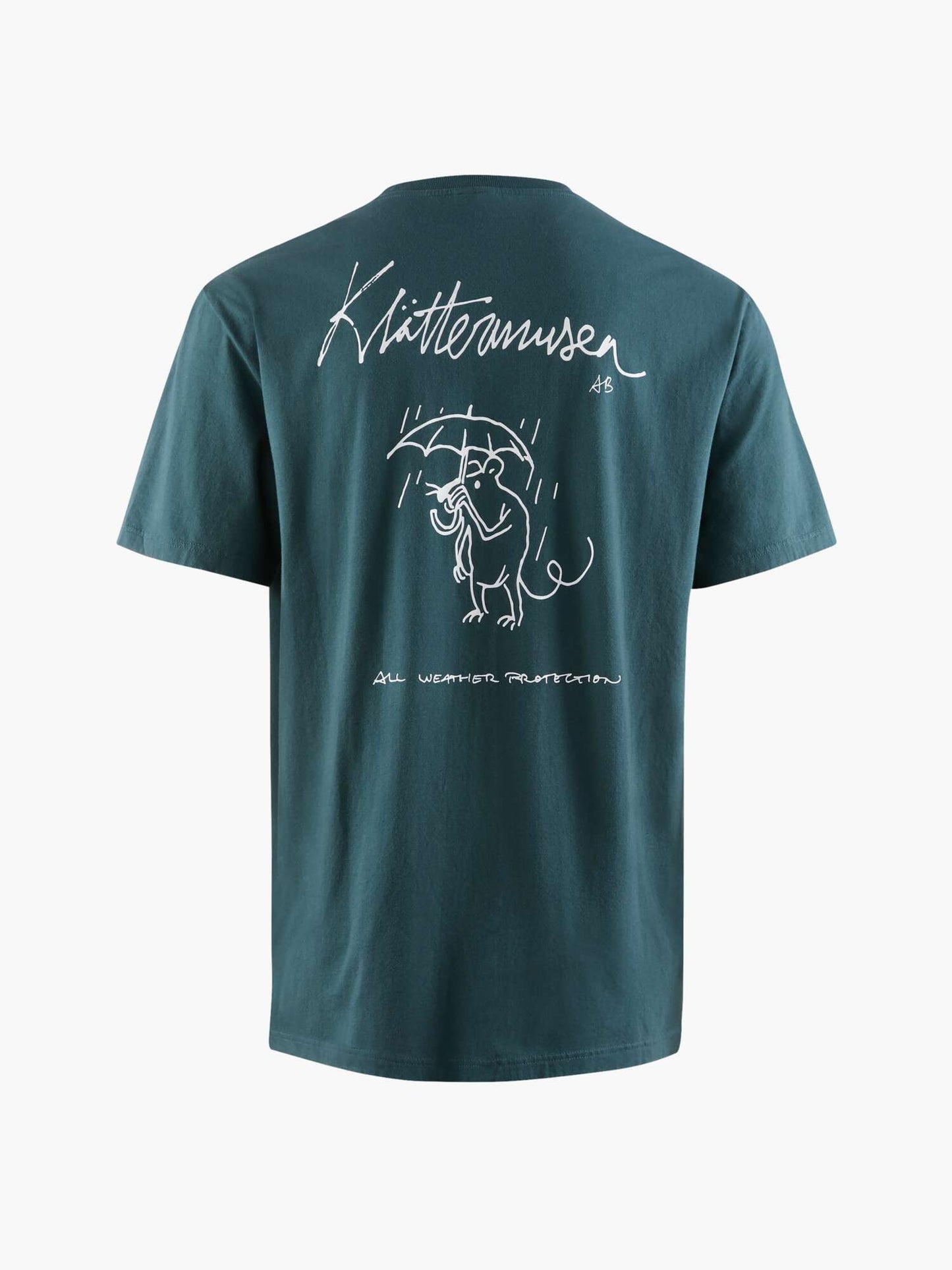 Klattermusen Runa Rain Mouse T-shirt Dark Green/Deep Sea