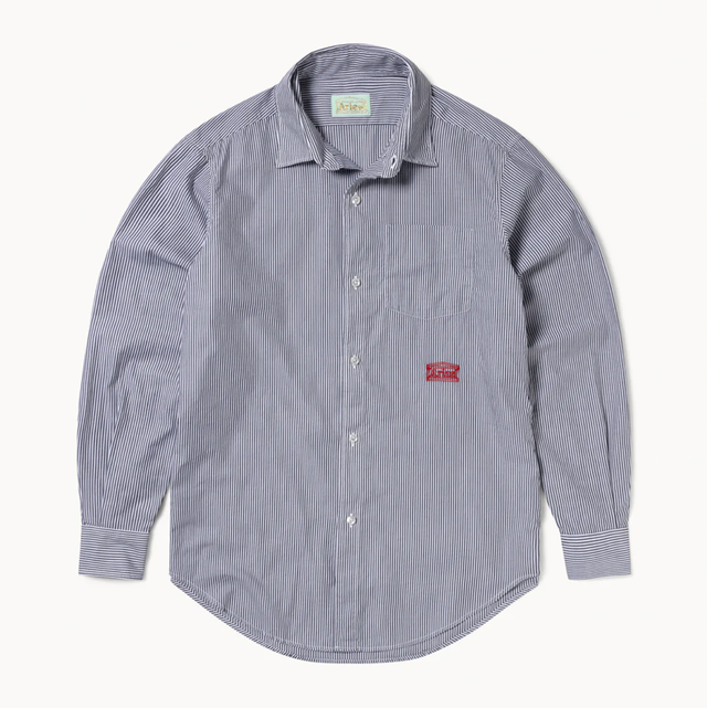 Aries Striped Poplin Shirt Black/White