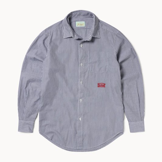 Aries Striped Poplin Shirt Black/White