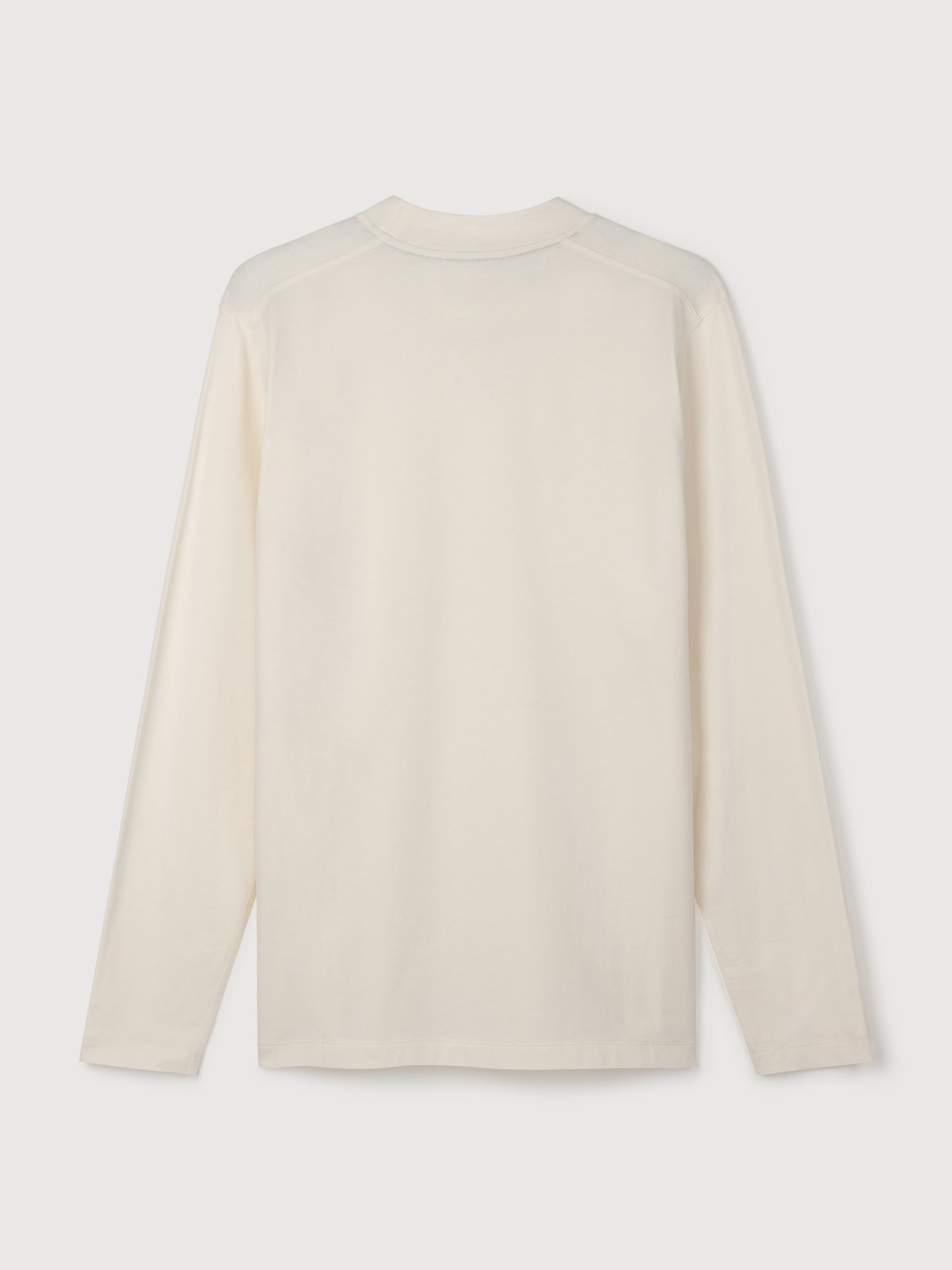 Acid Running Mock Neck Long Sleeve T-shirt Bone White