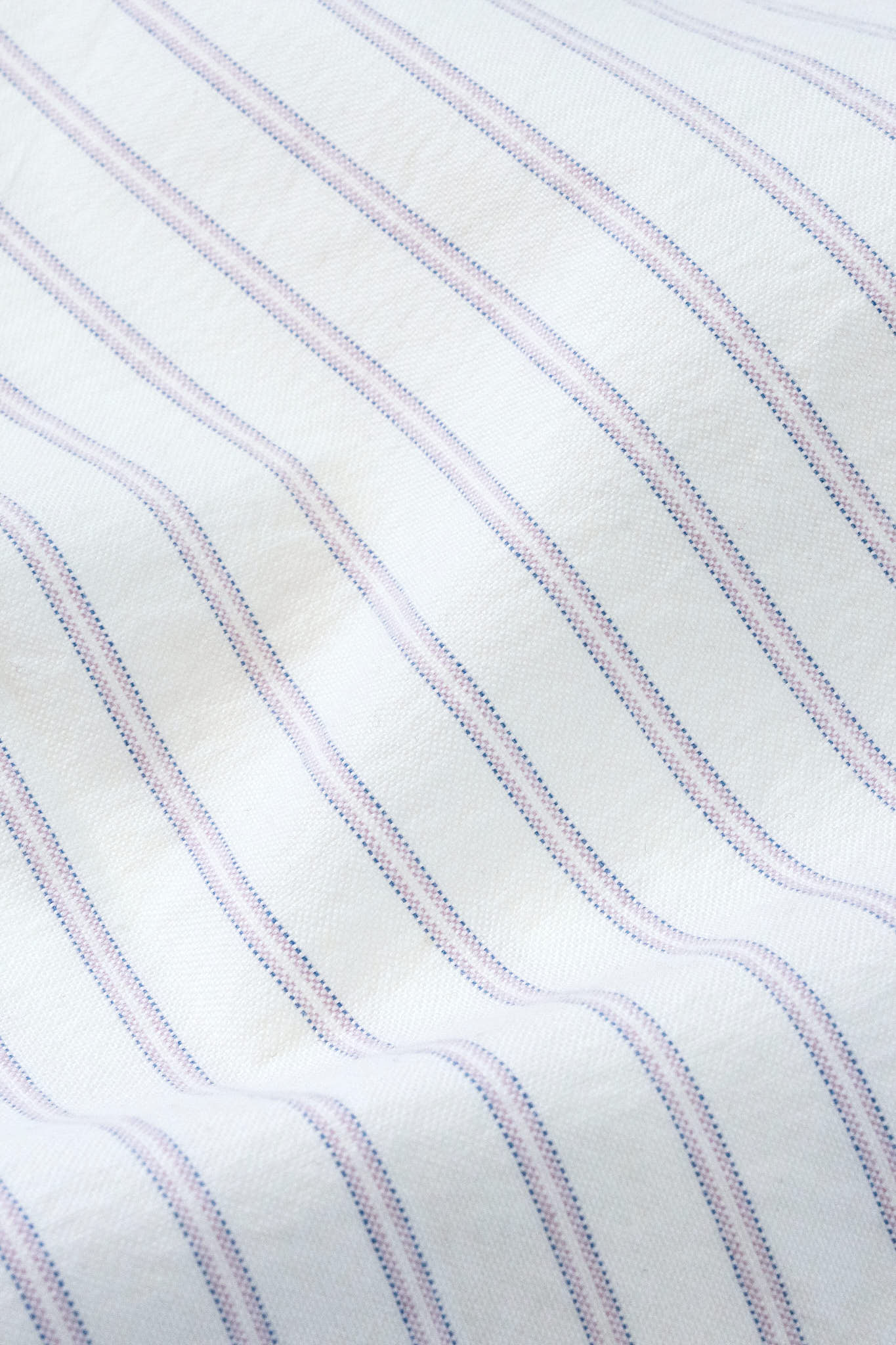 Adsum Premium Oxford Button Down Shirt White/Blue Stripe