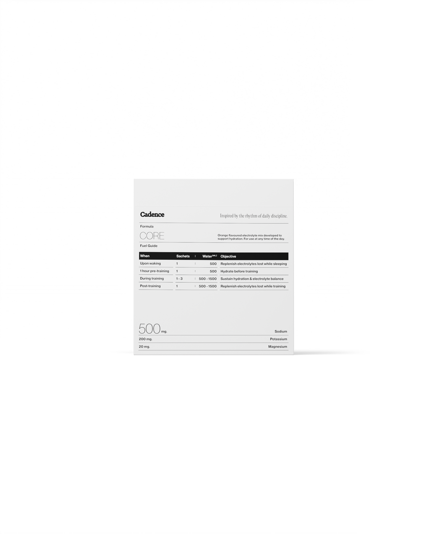 Cadence Core 500 Sachets Orange
