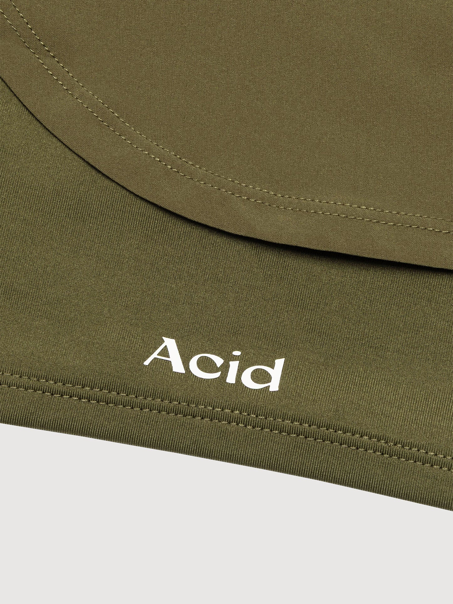 Acid Running 2-in-1 Shorts Dark Olive