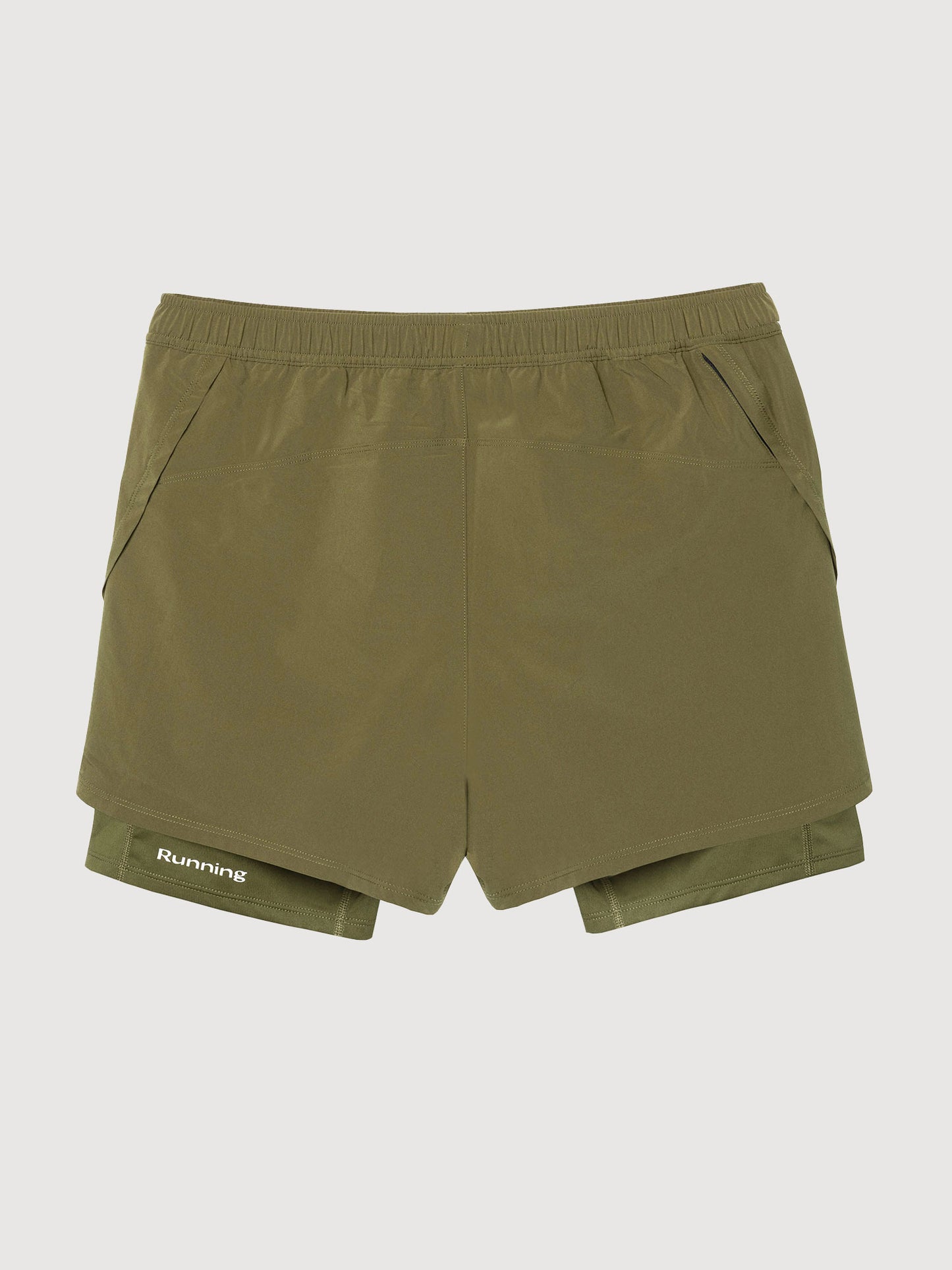 Acid Running 2-in-1 Shorts Dark Olive