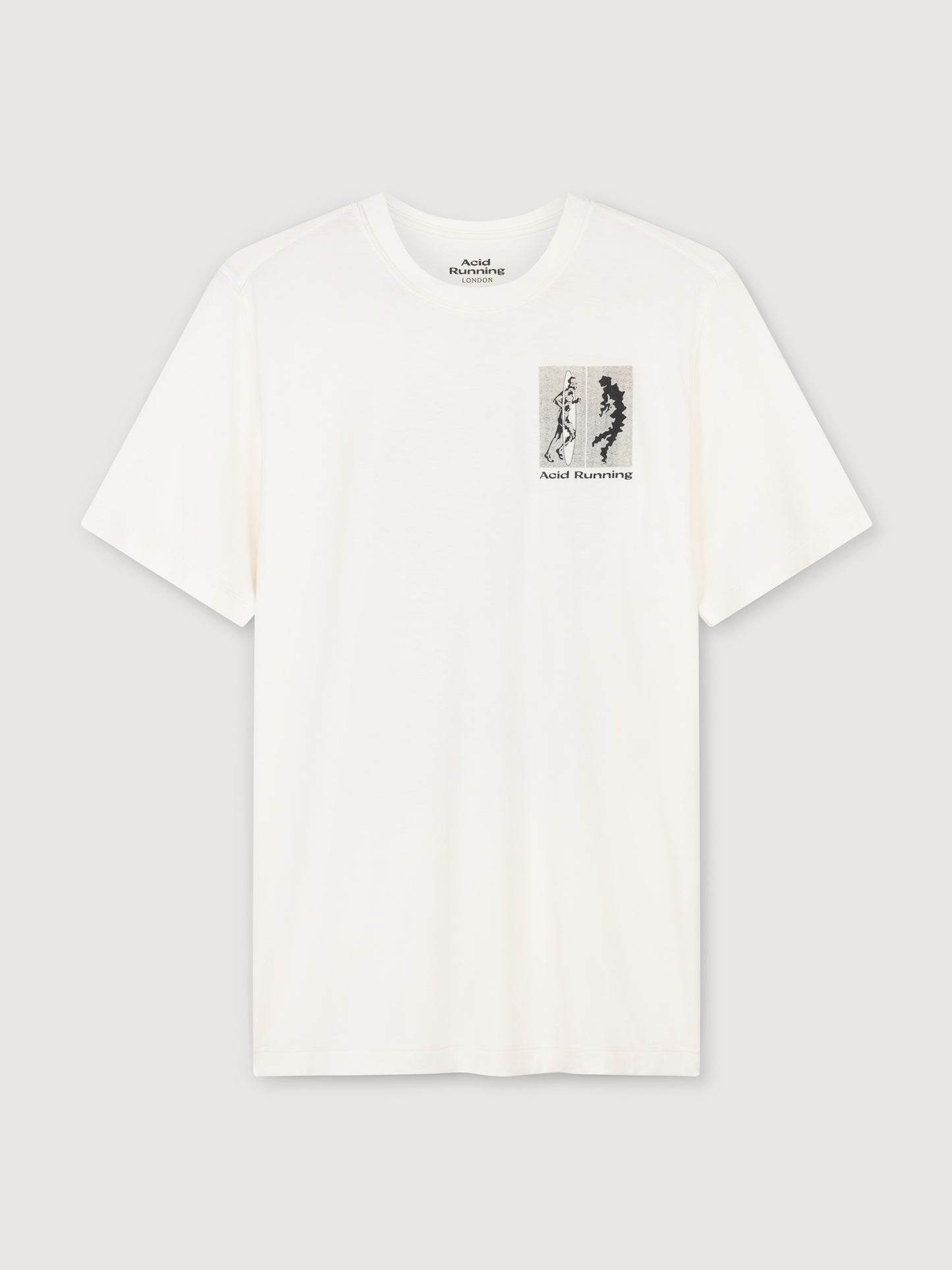 Acid Running Transcendent Runner T-shirt Bone White