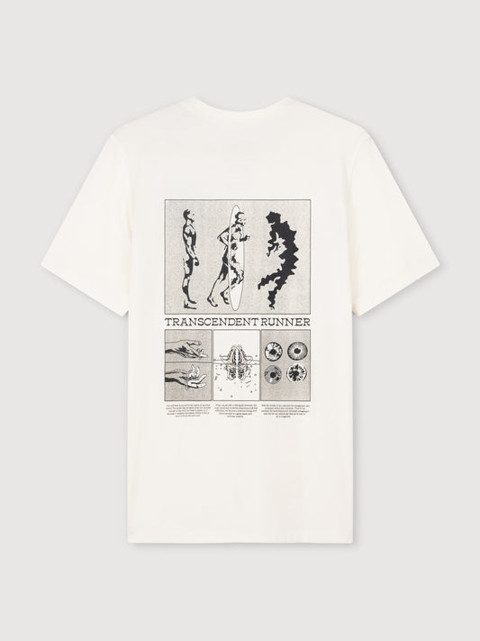 Acid Running Transcendent Runner T-shirt Bone White