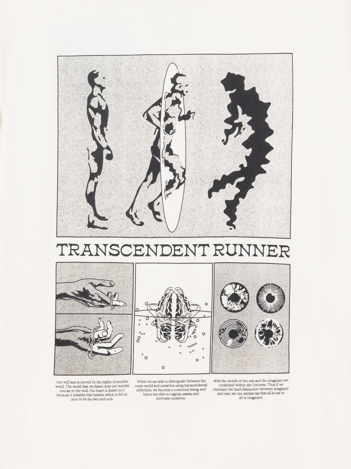 Acid Running Transcendent Runner T-shirt Bone White