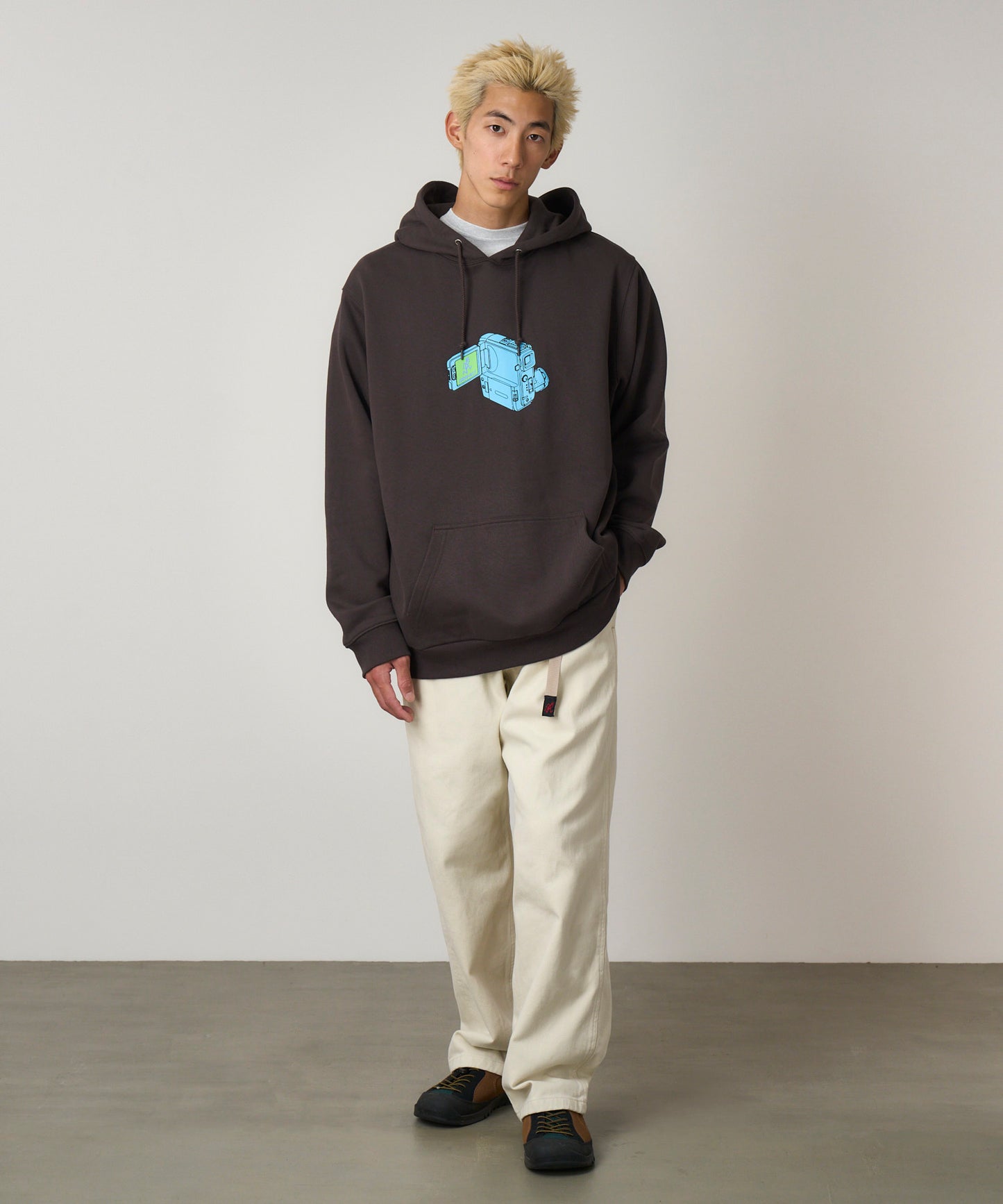 Gramicci Camcorder Hooded Sweatshirt Deep Brown