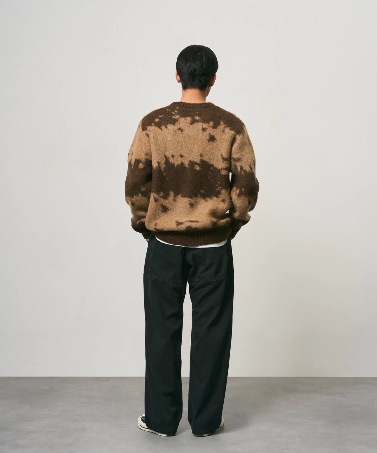 Gramicci Mohair Splatter Sweater Taupe