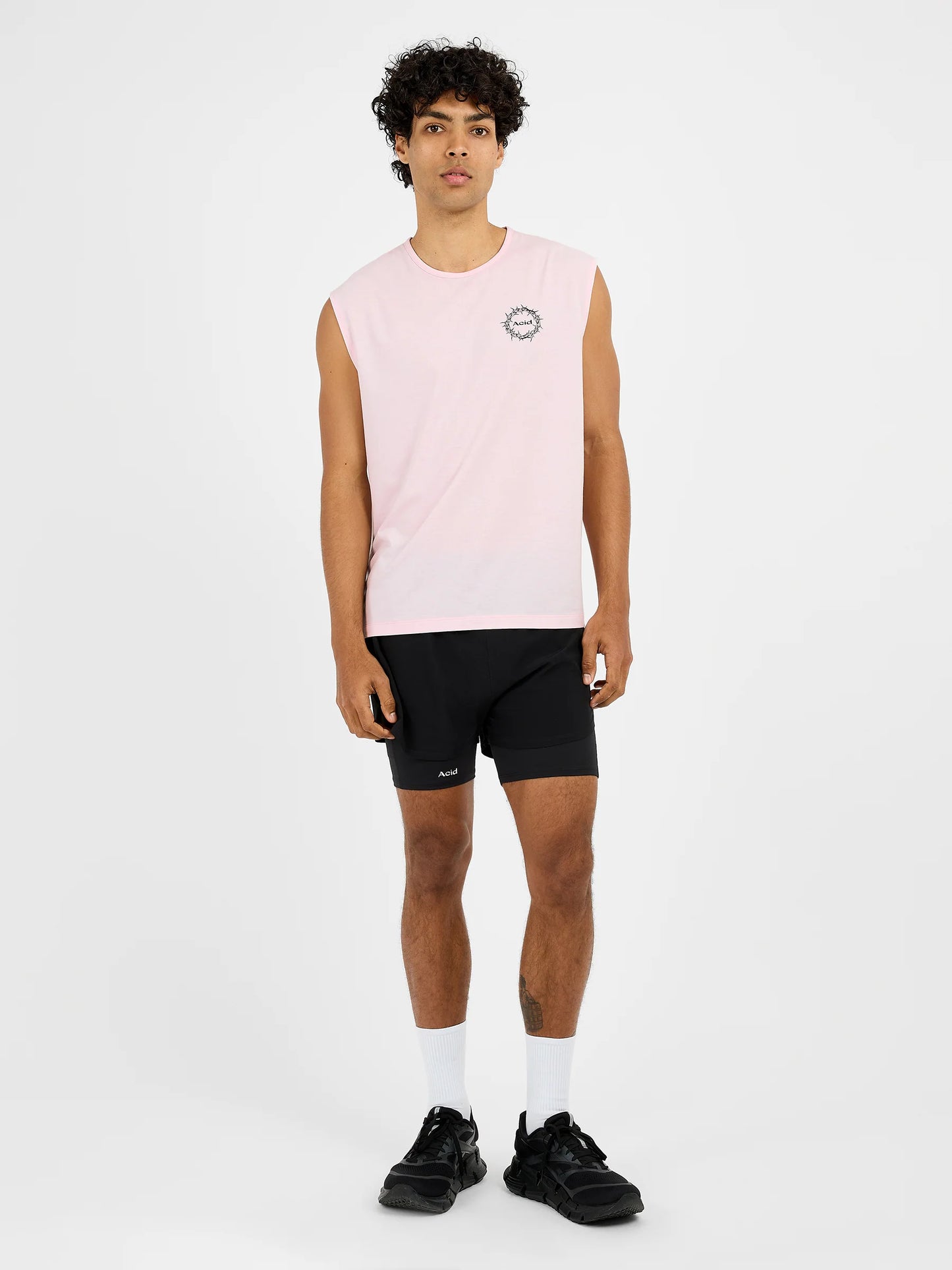 Acid Running The Good Fight Tank Iced Pink