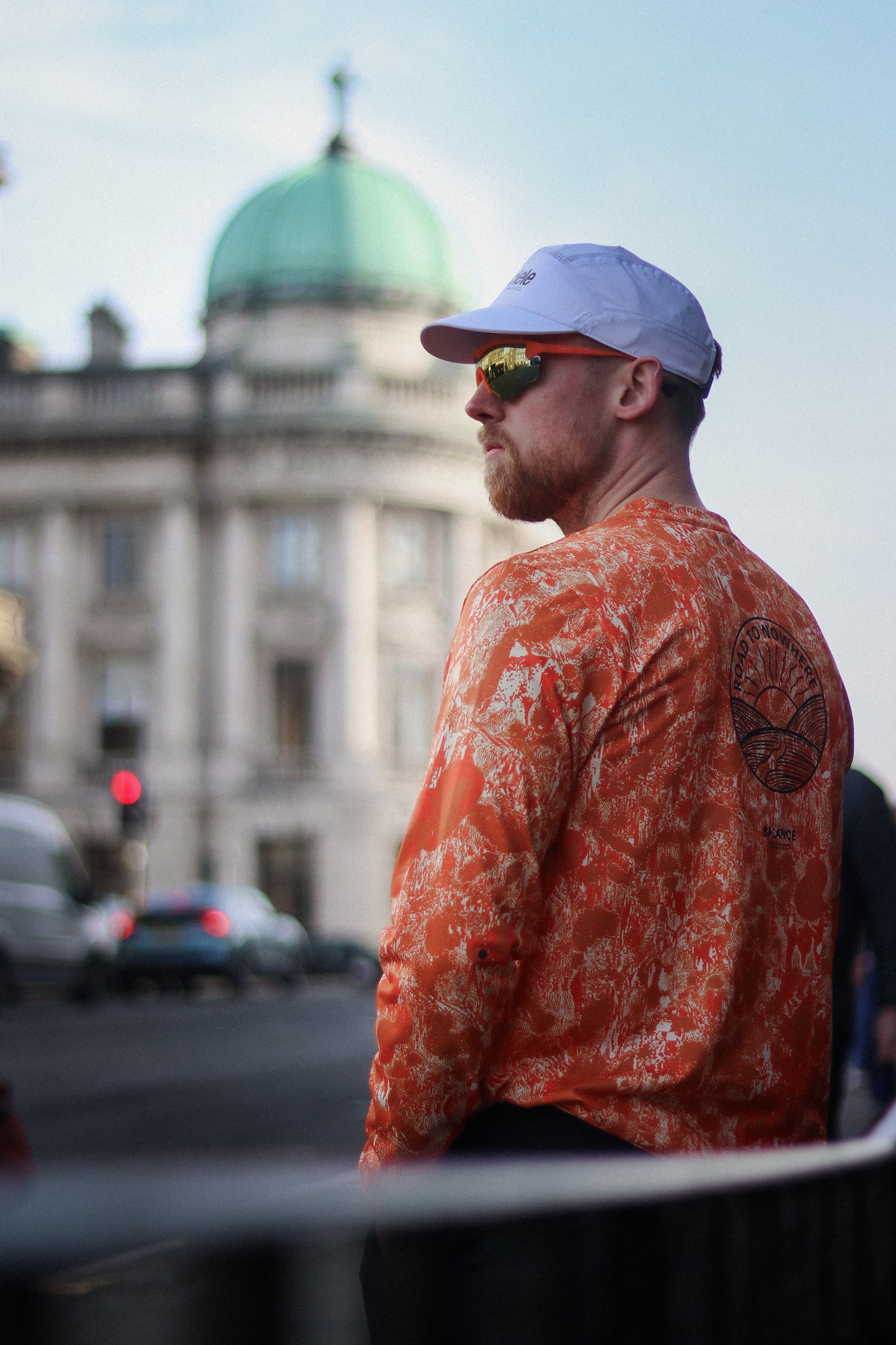 Pas Normal Studios Balance Long Sleeve T-shirt Orange AOP