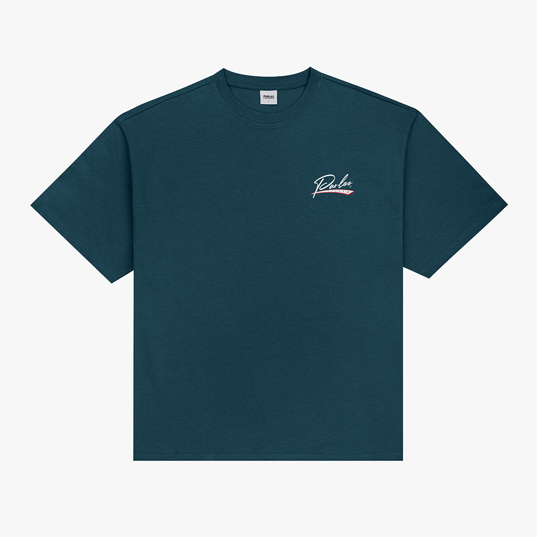 Parlez Inning T-shirt Petrol Green