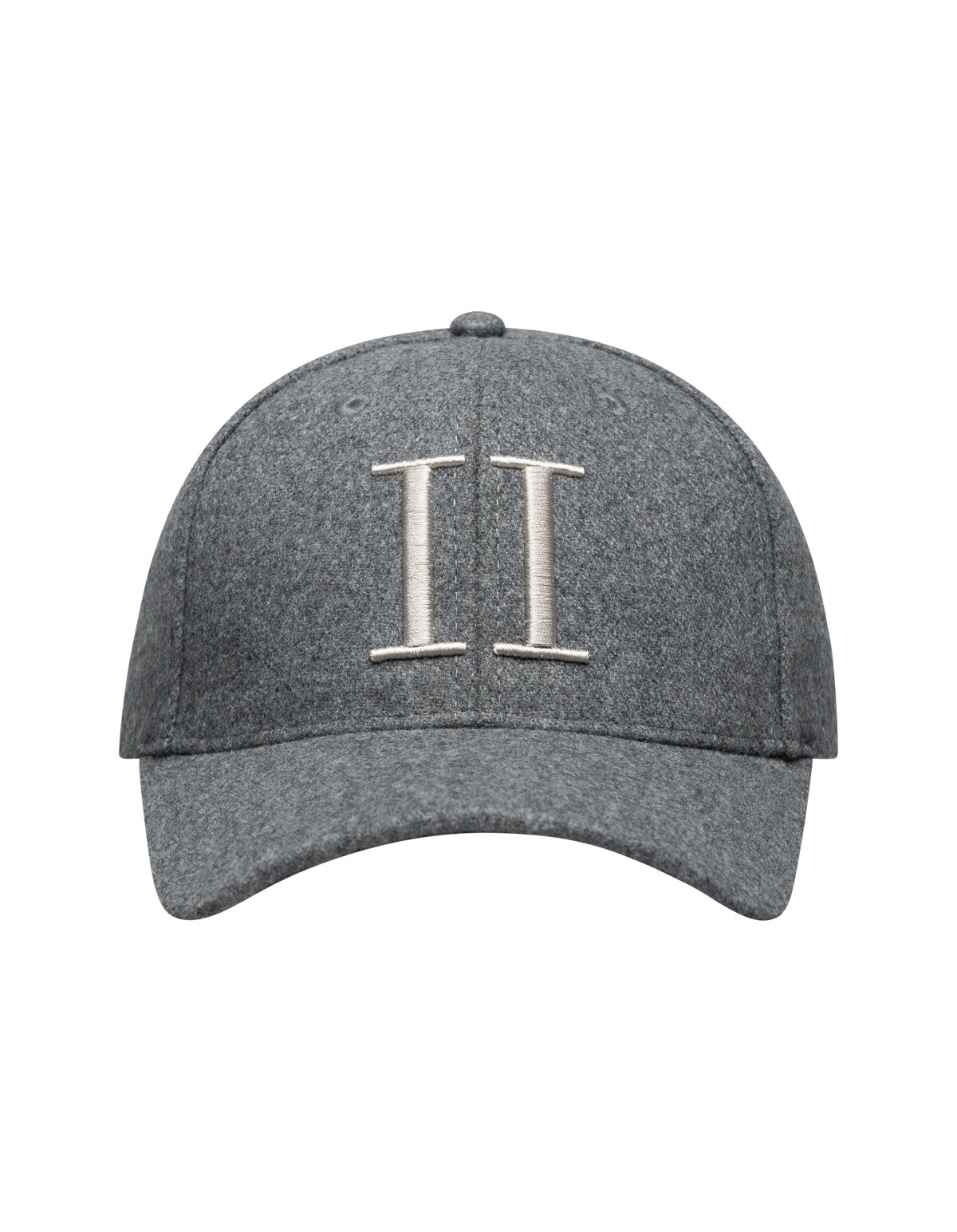 Les Deux Encore Wool Baseball Cap Light Grey Melange