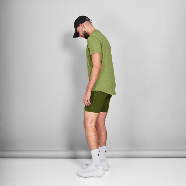 SAYSKY Logo Combat Pro T-shirt Green Melange