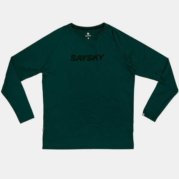 SAYSKY Logo Pace Long Sleeve T-shirt Green