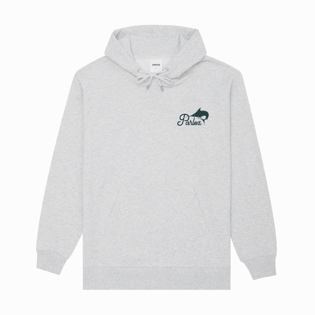 Parlez Marlin Hoodie Heather Grey