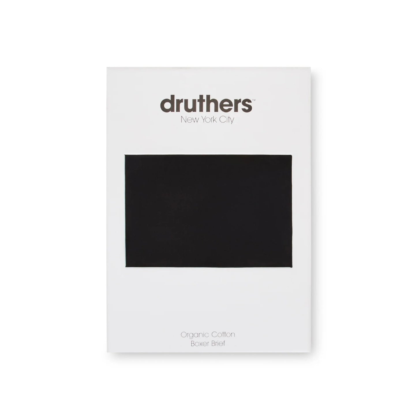 Druthers NYC Organic Cotton Boxer Briefs - Black
