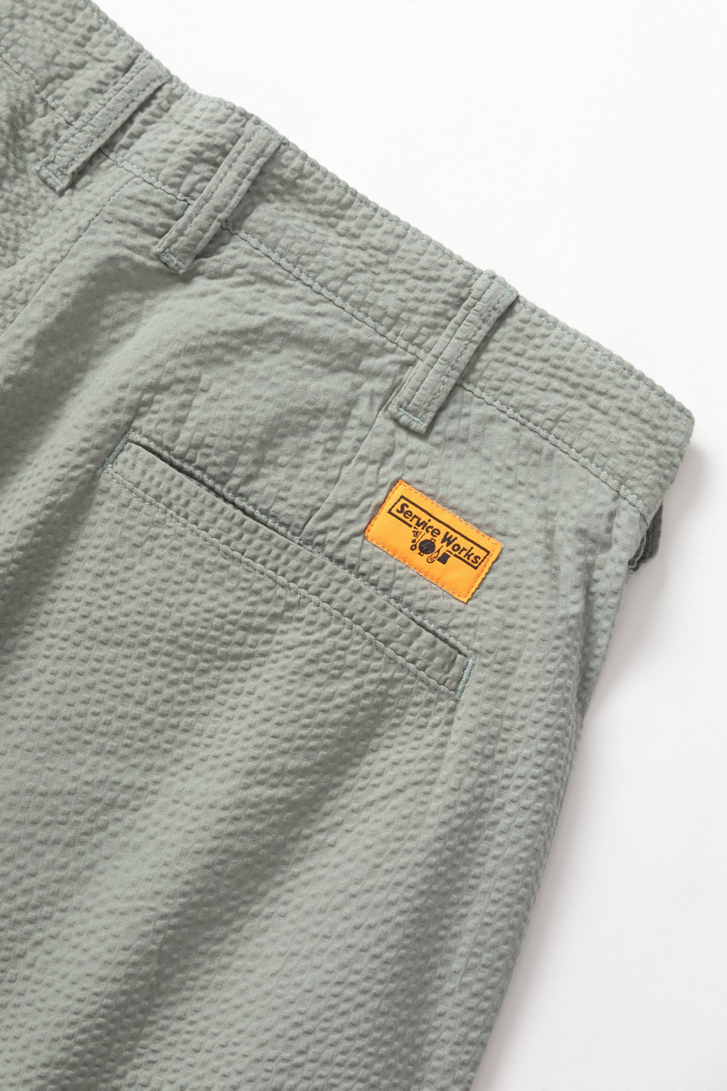 Service Works Seersucker Part Timer Shorts Sage