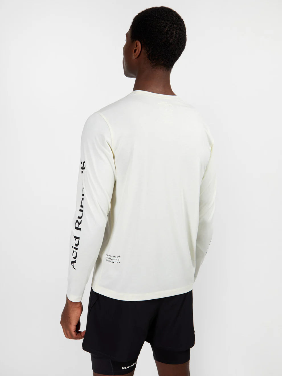 Acid Running Long Sleeve T-shirt Bone White