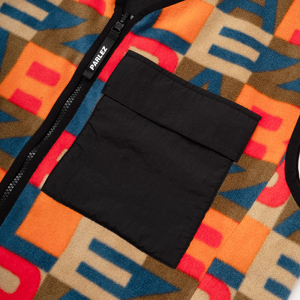 Parlez Zone Fleece Gilet Black