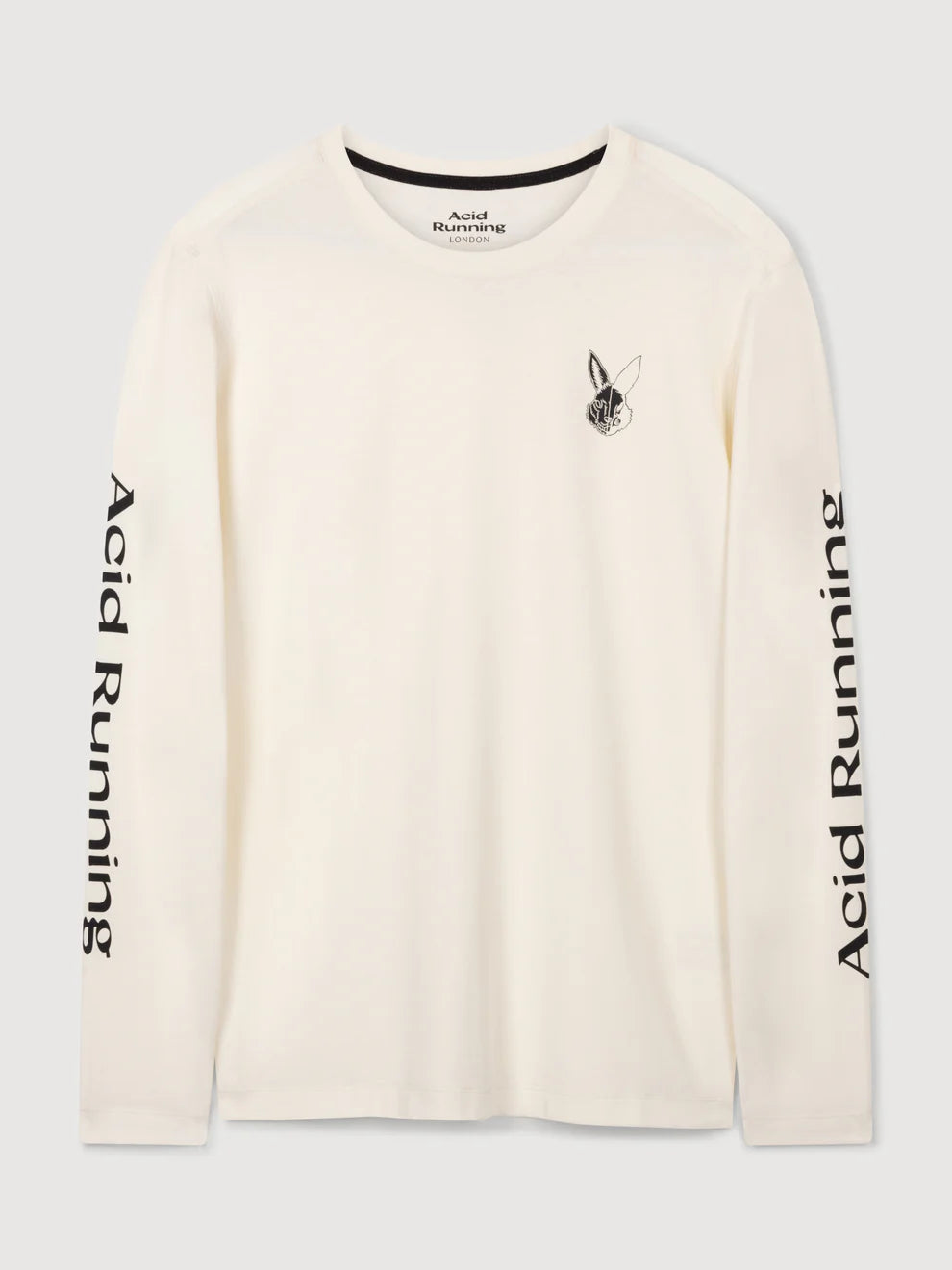Acid Running Long Sleeve T-shirt Bone White