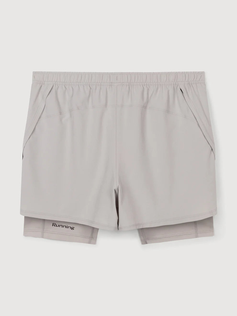 Acid Running 2-in-1 Shorts Ghost Grey