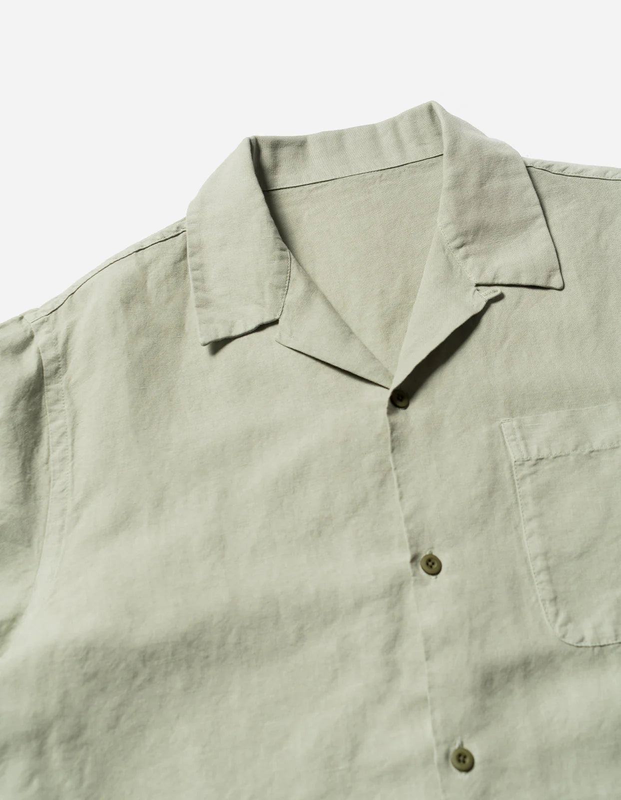 Maharishi Hemp Camp Collar Shirt Sage Green