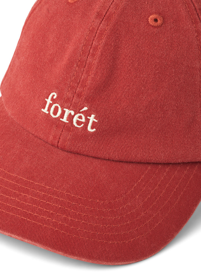 Forét Hawk Washed Cap Red