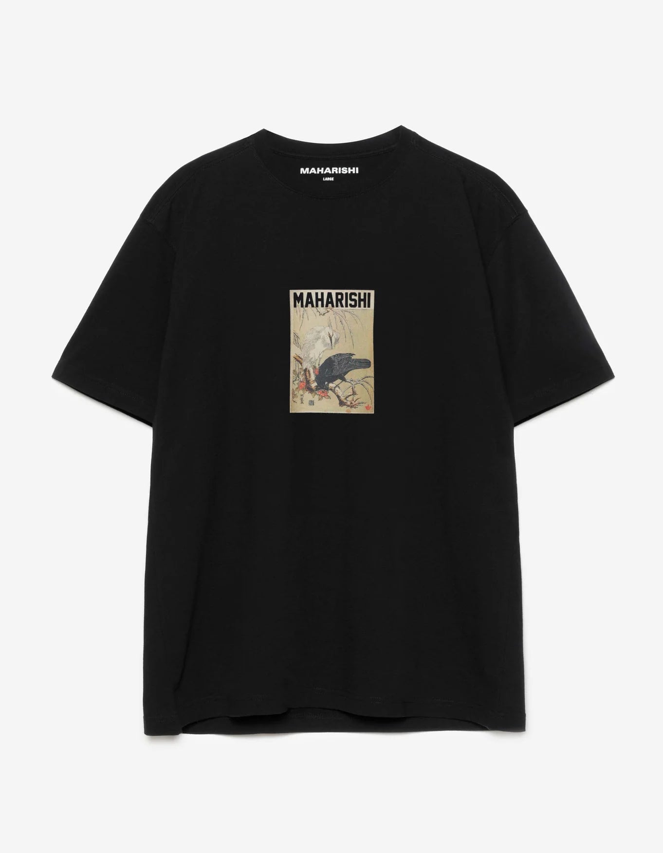 Maharishi Crow & Heron T-Shirt Black