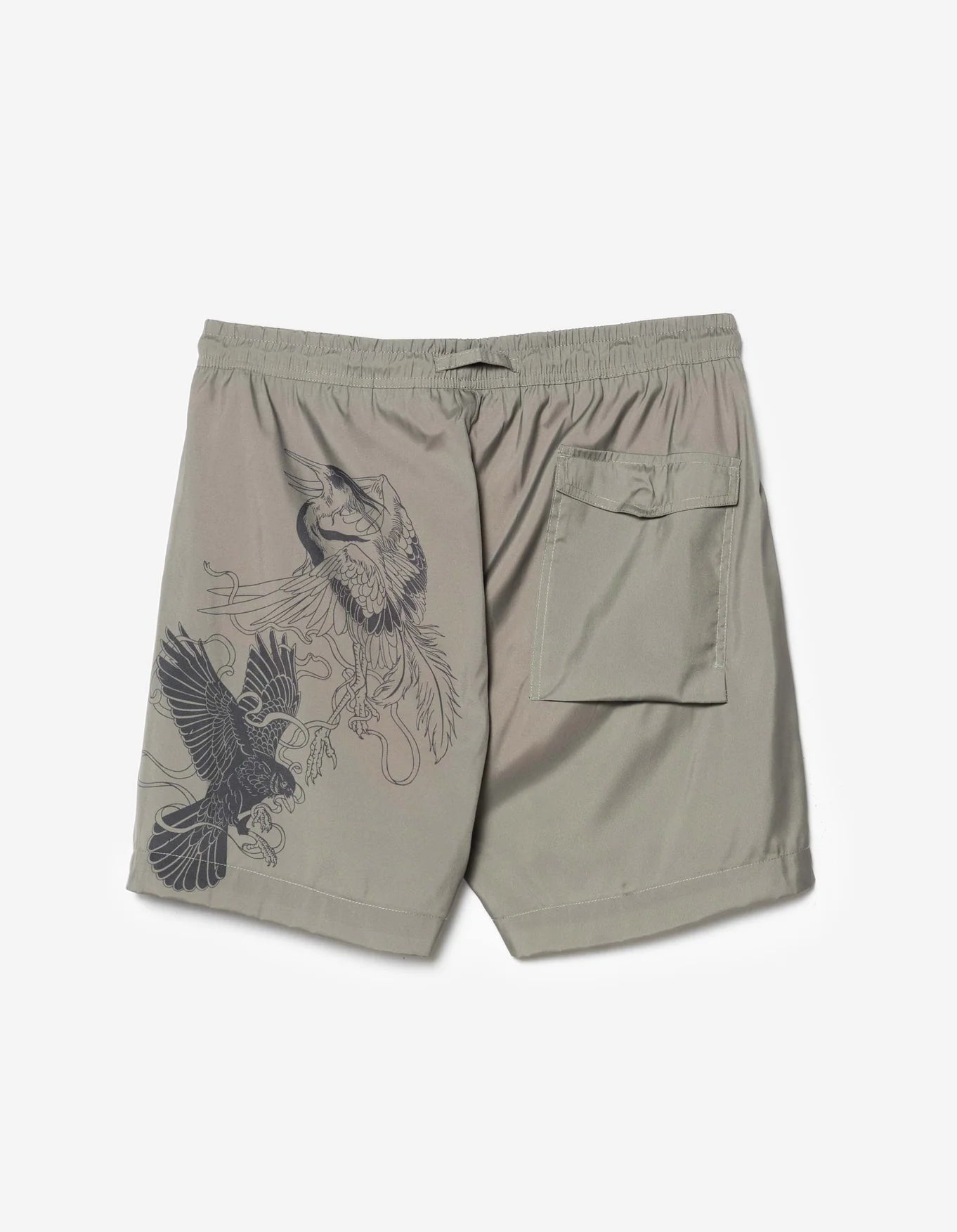 Maharishi Crow & Heron Swim Shorts Olive