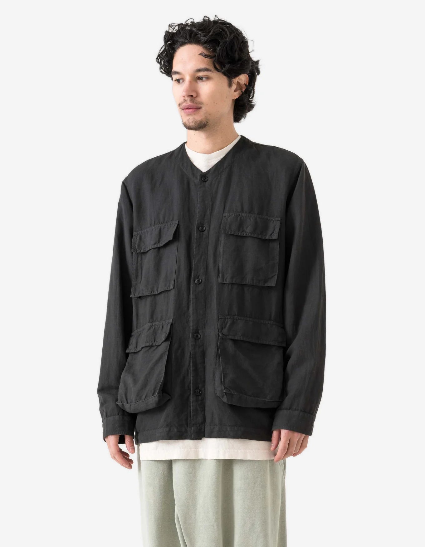Maharishi Hemp BDU Cargo Overshirt Black