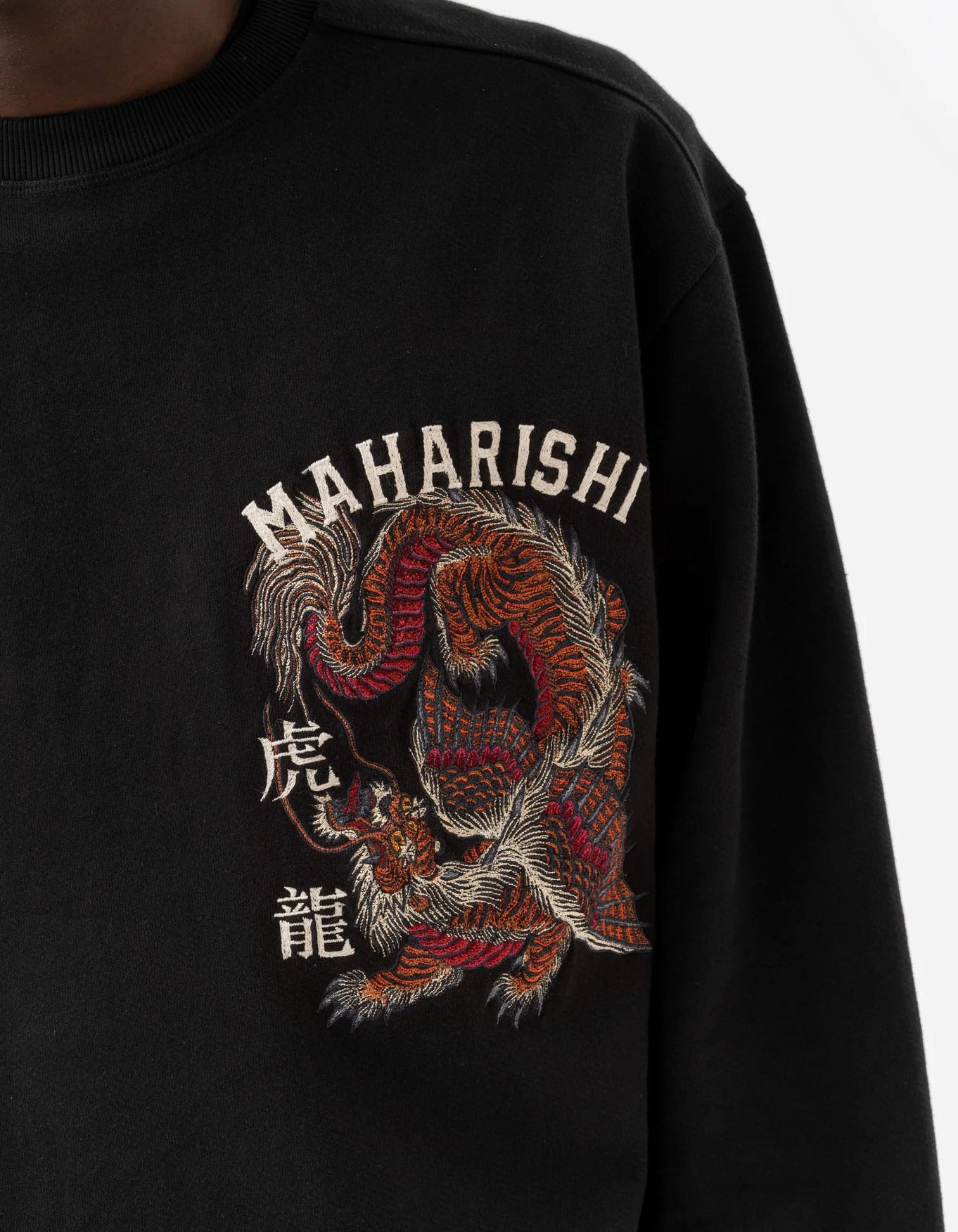 Maharishi Tour Tiger Dragon Sweat Black