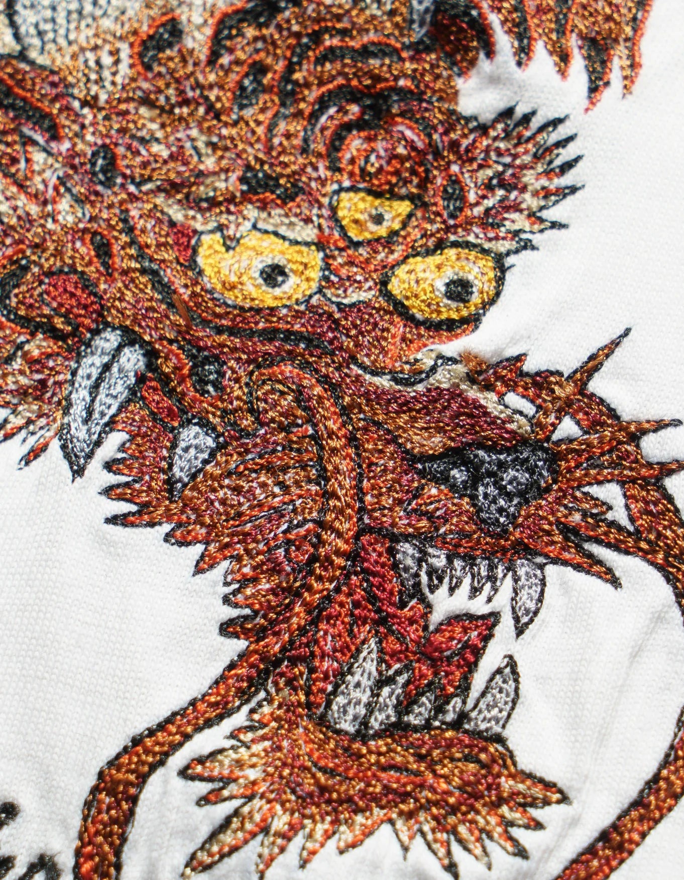 Maharishi Tour Tiger Dragon T-shirt White