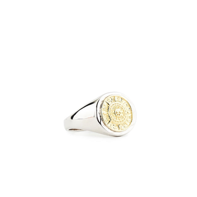 Serge DeNimes Silver Compass Ring