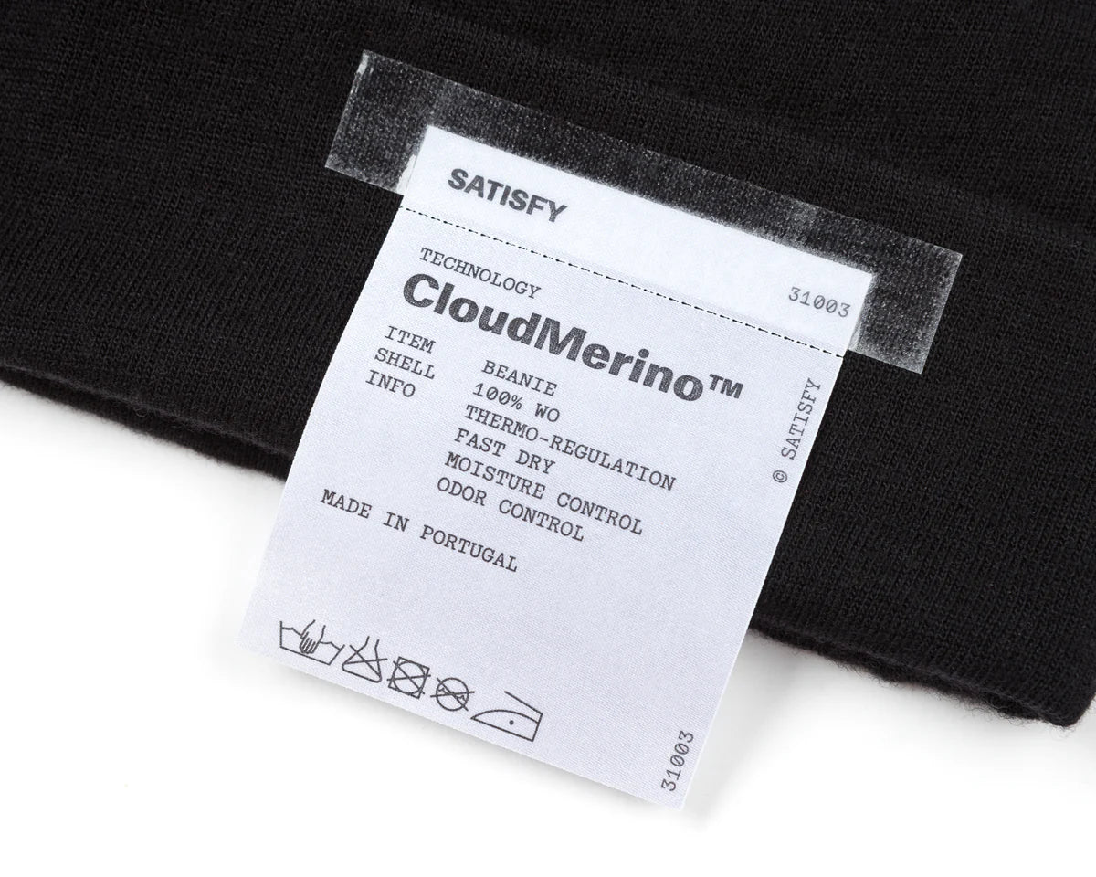 SATISFY CloudMerino Beanie Black