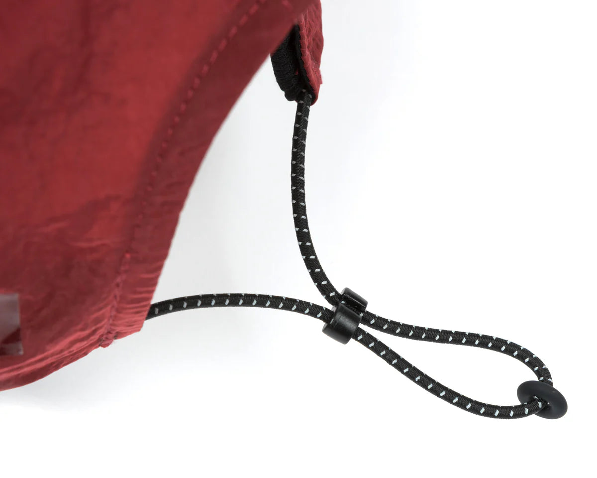 SATISFY FliteSilk 5 Panel Pinch Cap Burgundy Red