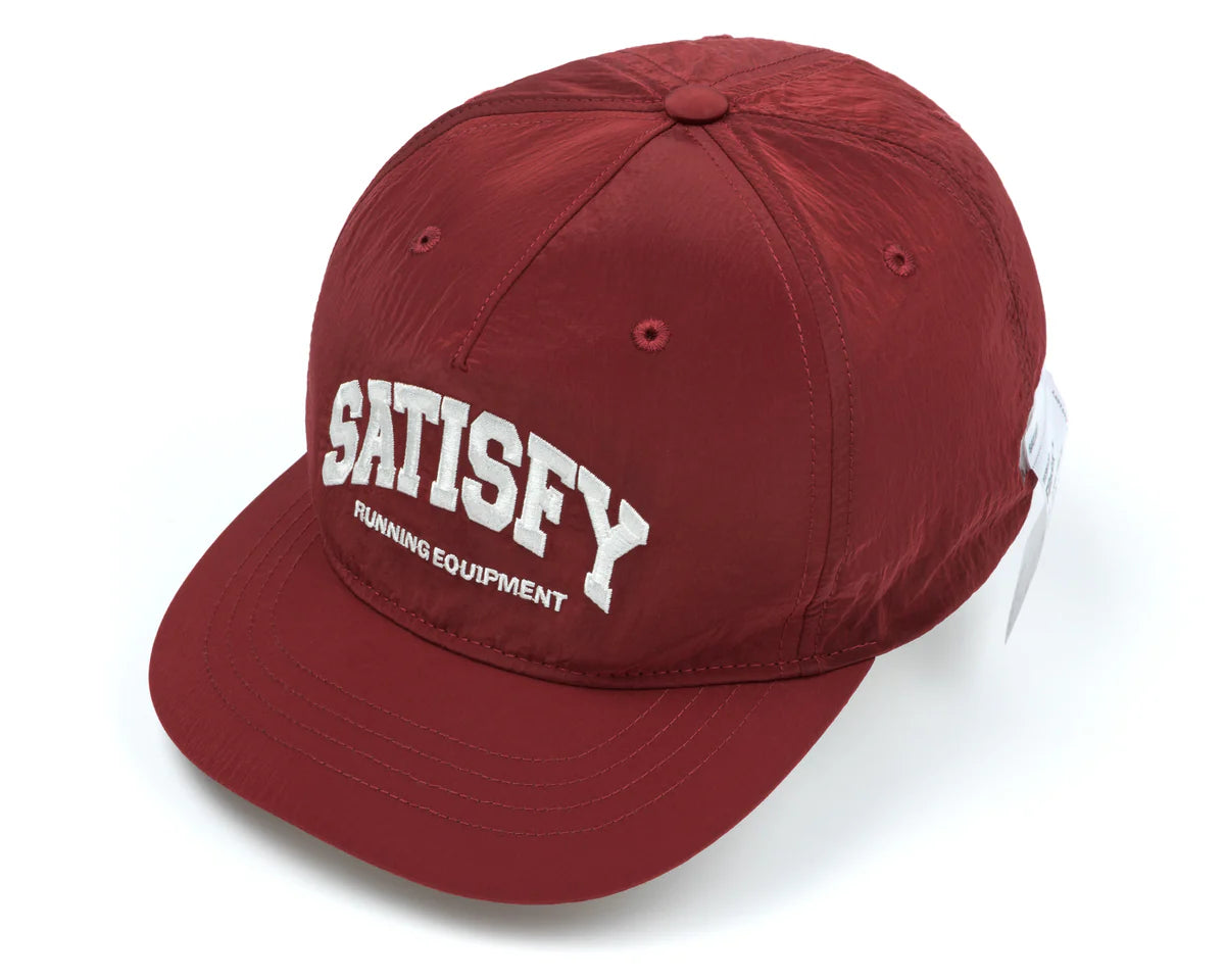 SATISFY FliteSilk 5 Panel Pinch Cap Burgundy Red