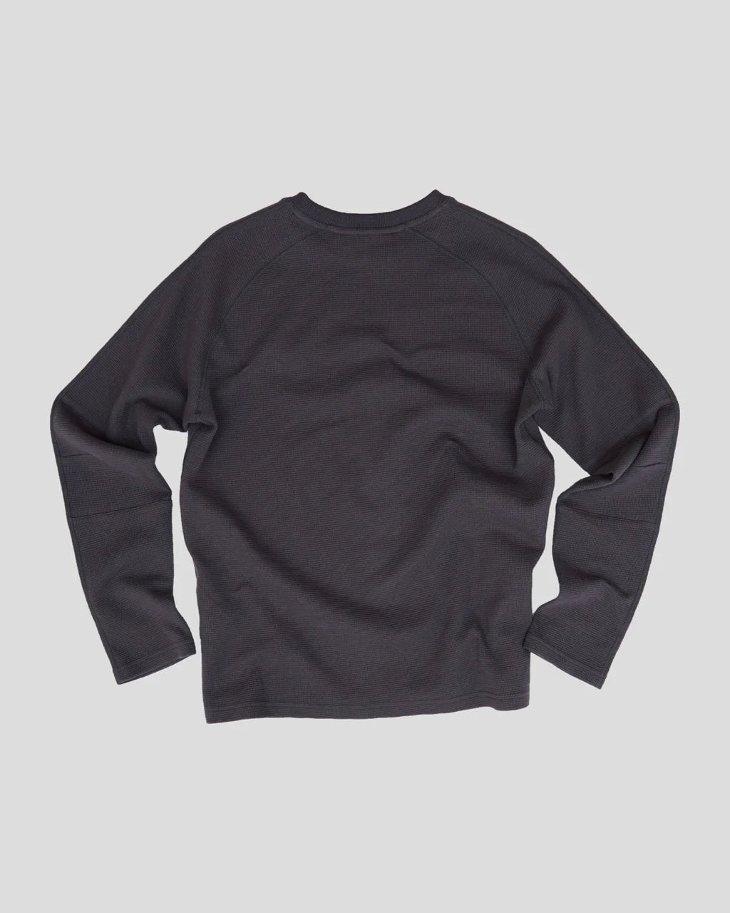 Mellow Clo Everyday Waffle Long Sleeve T-shirt Onyx Grey