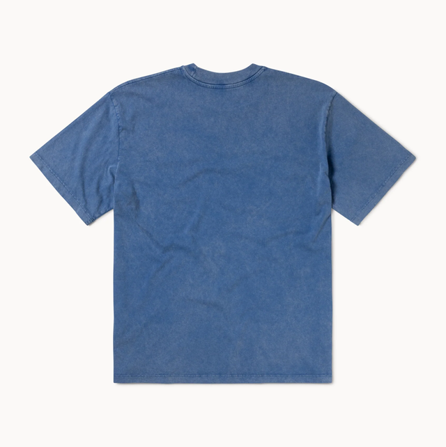 Aries Aged Ancient Temple Tee Blue