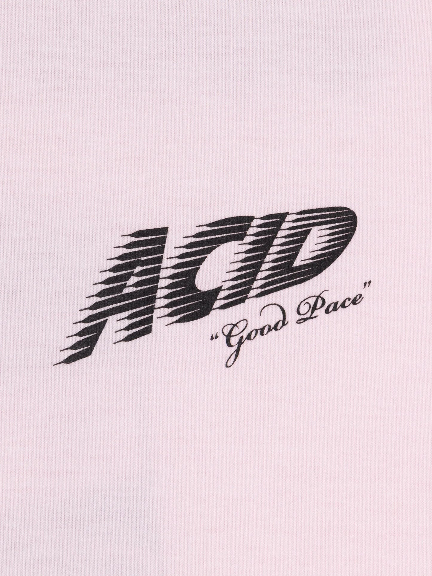 Acid Running Good Pace T-shirt Iced Pink