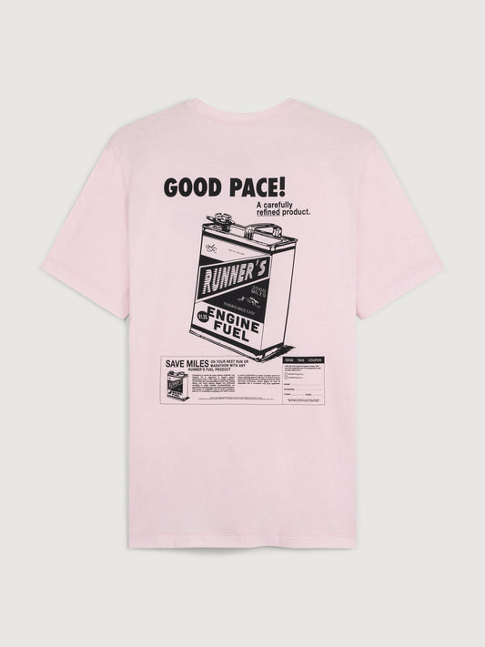Acid Running Good Pace T-shirt Iced Pink