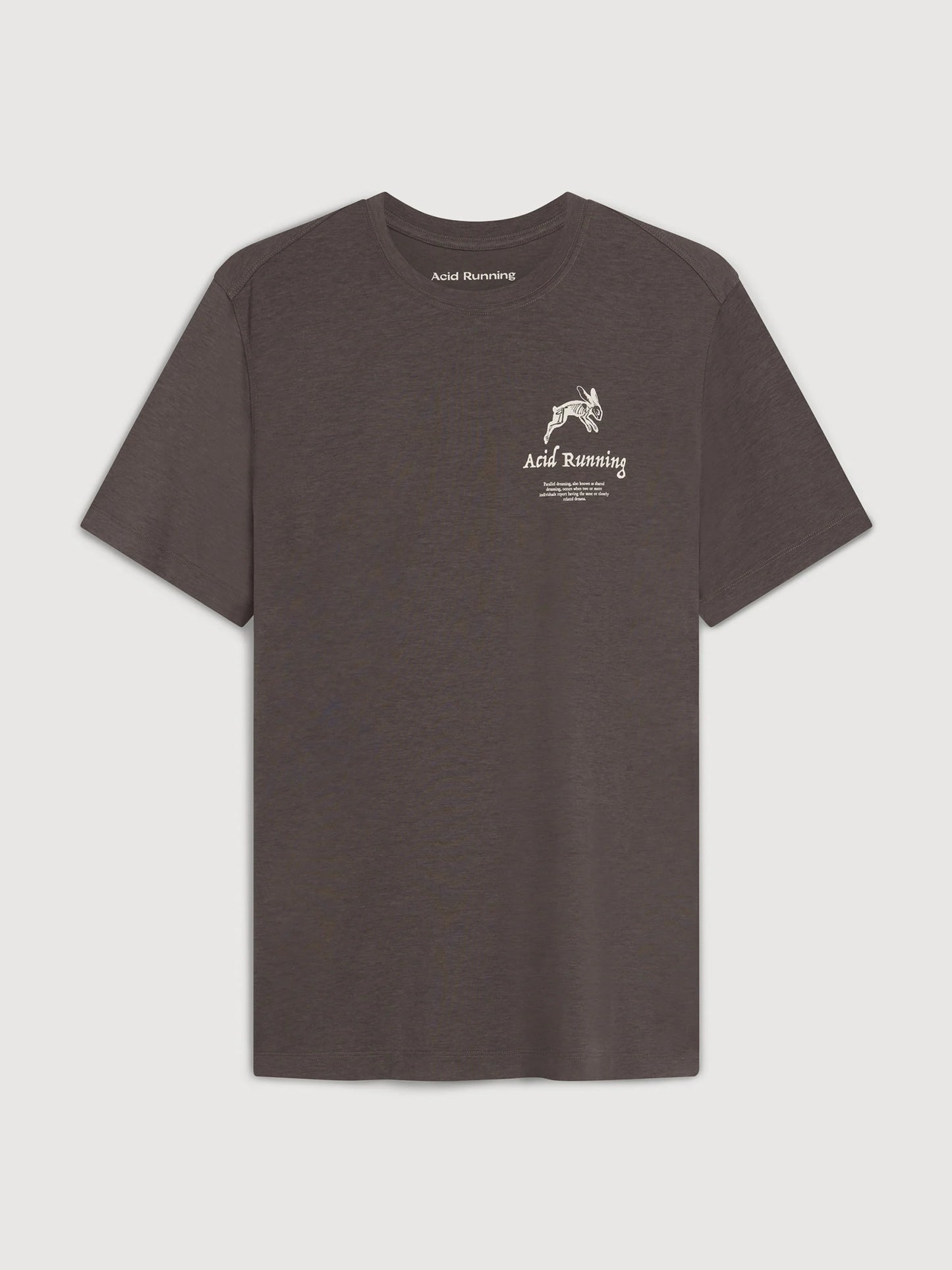 Acid Running A Runner's Dream T-shirt Shadow Taupe