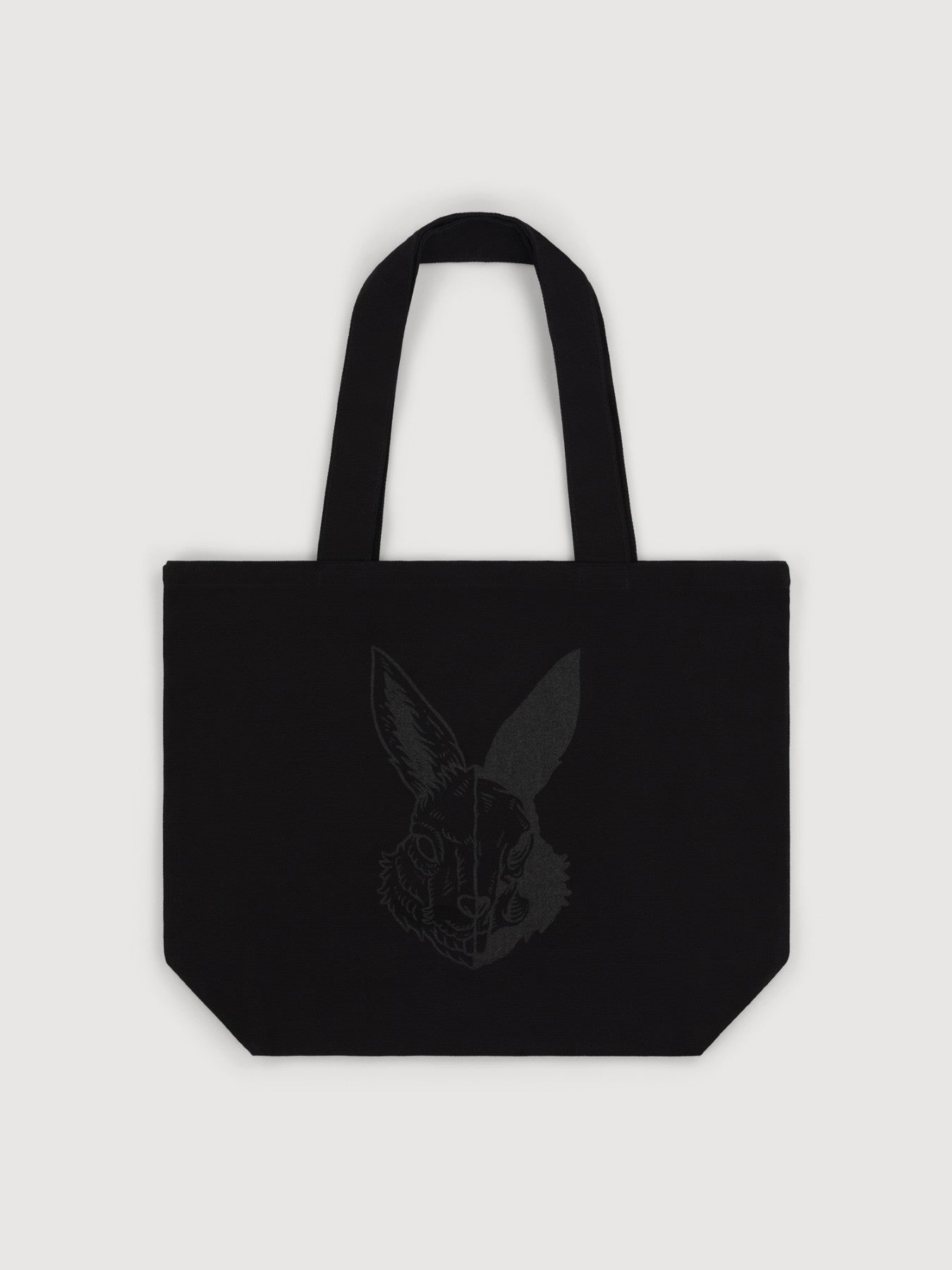 Acid Running Logo Canvas Tote Bag Black
