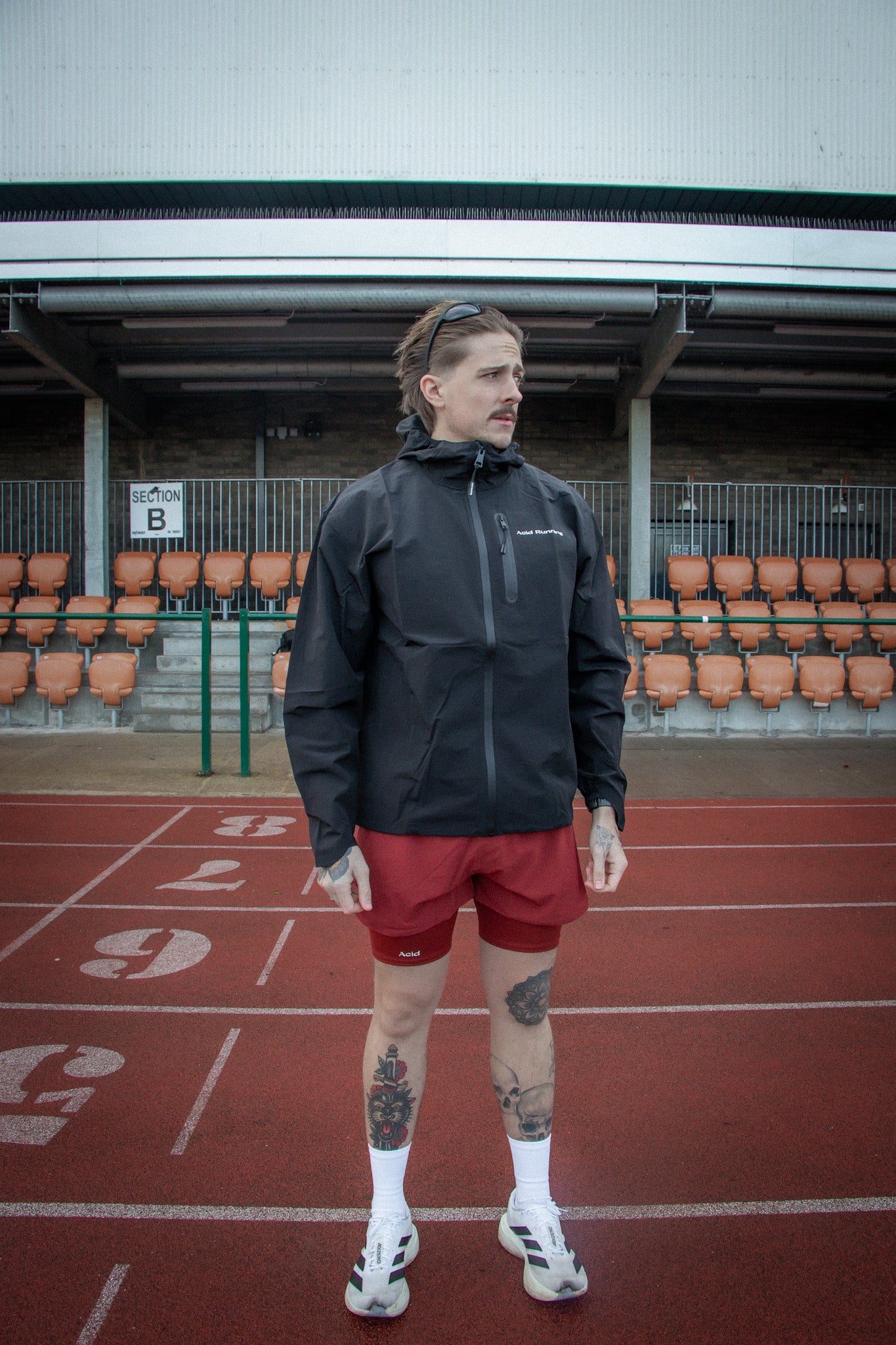 Acid Running Lightweight Running Jacket Black