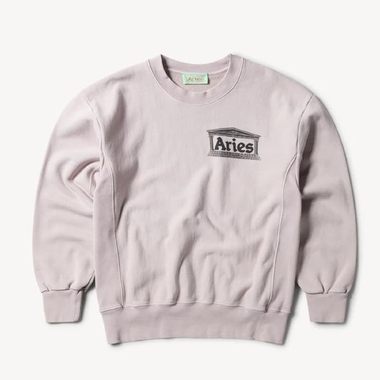 Aries Aged Premium Temple Sweatshirt Lilac