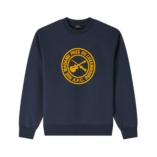 A.P.C. Guitare Poignard Sweat Boxy Dark Navy