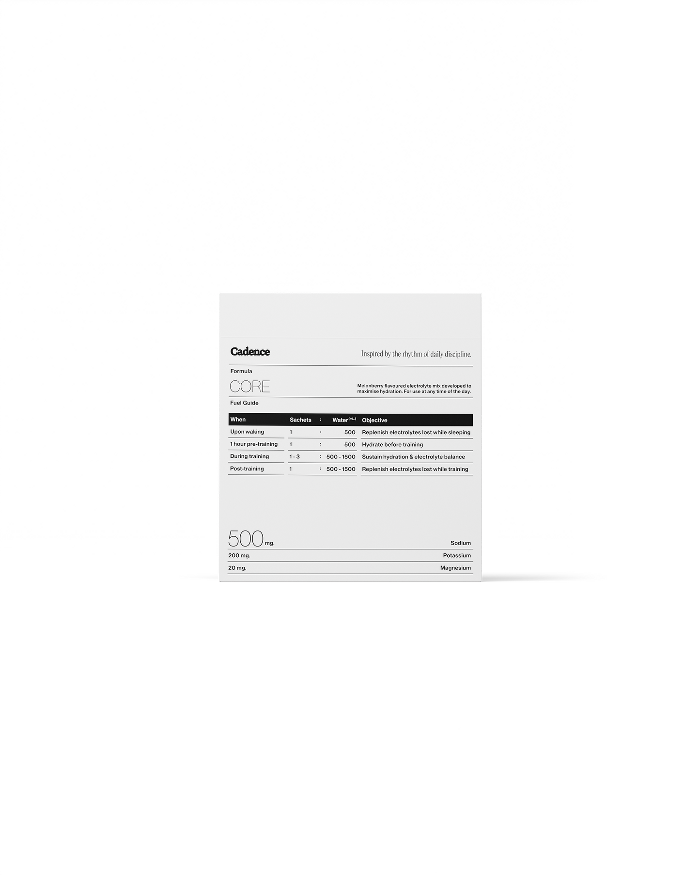Cadence Core 500 Sachets Melonberry