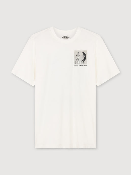 Acid Running Transcendent Runner T-shirt Bone White